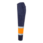 Polyester-cotton twill work trousers – 210 g/m2 orange colour third view