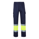 Unisex polyester-cotton work trousers – 210 g/m2 yellow colour second view