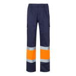 Unisex polyester-cotton work trousers – 210 g/m2 orange colour second view