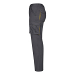 Two-tone stretch multi-pocket work trousers – 240 g/m2 yellow colour third view