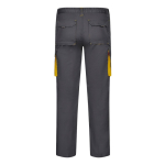 Two-tone stretch multi-pocket work trousers – 240 g/m2 yellow colour