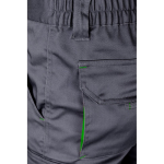 Two-tone stretch multi-pocket work trousers – 240 g/m2 green colour seventh view