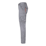 Two-tone stretch multi-pocket work trousers – 240 g/m2 orange colour third view