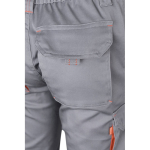 Two-tone stretch multi-pocket work trousers – 240 g/m2 orange colour sixth view