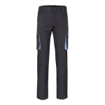 Two-tone stretch multi-pocket work trousers – 240 g/m2 light blue colour second view