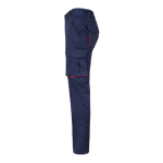 Two-tone multi-pocket work trousers – 240 g/m2 red colour third view