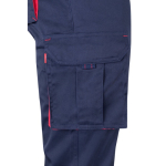 Two-tone multi-pocket work trousers – 240 g/m2 red colour fifth view