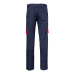 Two-tone multi-pocket work trousers – 240 g/m2 red colour