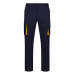 Two-tone multi-pocket work trousers – 240 g/m2 yellow colour second view