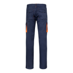 Two-tone multi-pocket work trousers – 240 g/m2 orange colour