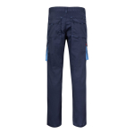 Two-tone multi-pocket work trousers – 240 g/m2 light blue colour second view