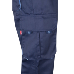 Two-tone multi-pocket work trousers – 240 g/m2 light blue colour fifth view