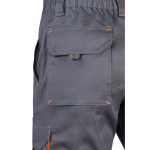 Two-tone stretch multi-pocket work shorts – 240 g/m2 orange colour sixth view