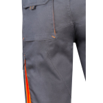 Two-tone stretch multi-pocket work shorts – 240 g/m2 orange colour eighth view