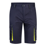 Two-tone cotton-polyester work shorts – 240 g/m2 yellow colour second view