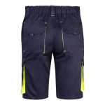 Two-tone cotton-polyester work shorts – 240 g/m2 yellow colour