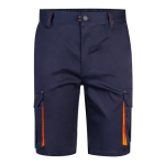 Two-tone cotton-polyester work shorts – 240 g/m2 orange colour second view