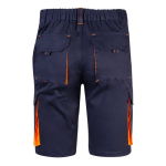 Two-tone cotton-polyester work shorts – 240 g/m2 orange colour