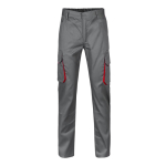 Cotton-polyester multi-pocket work trousers – 200 g/m2 red colour second view