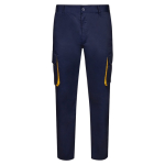 Cotton-polyester multi-pocket work trousers – 200 g/m2 yellow colour second view