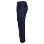 Cotton-polyester multi-pocket work trousers – 200 g/m2 yellow colour third view