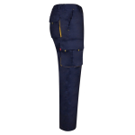 Cotton-polyester multi-pocket work trousers – 200 g/m2 yellow colour fourth view