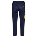 Cotton-polyester multi-pocket work trousers – 200 g/m2 yellow colour