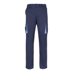 Cotton-polyester multi-pocket work trousers – 200 g/m2 light blue colour second view