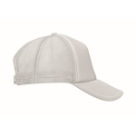 Polyester baseball cap with foam reinforcement, 150 g/m2 white colour fourth view