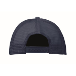 Polyester baseball cap with foam reinforcement, 150 g/m2 navy-blue colour third view