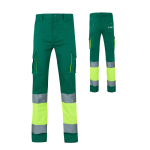 High-visibility cotton-polyester work trousers – 240 g/m2 main view