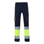 Two-tone stretch multi-pocket work trousers – 240 g/m2 yellow colour second view