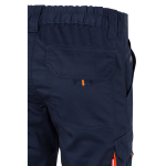 Two-tone stretch multi-pocket work trousers – 240 g/m2 orange colour sixth view