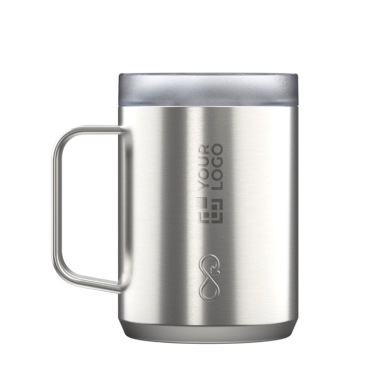 Recycled stainless steel double-wall insulated mug, 350 ml