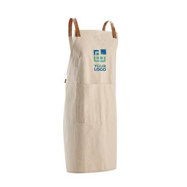 Recycled cotton apron with front pockets, 280 g/m2