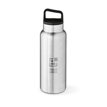 Recycled stainless steel bottle with carabiner, 1.03 L