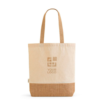 Shopping bag made from recycled cotton jute, 180 g/m2