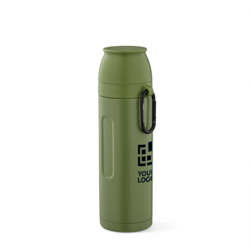 Recycled stainless steel thermos with cup, 750 ml