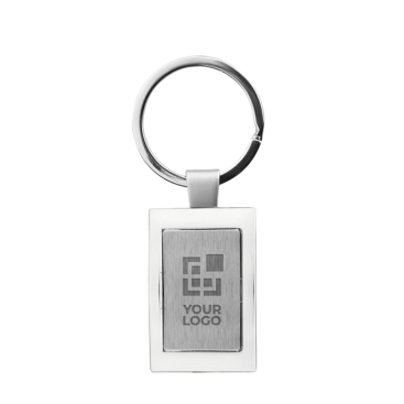 High-gloss chrome-plated keyring