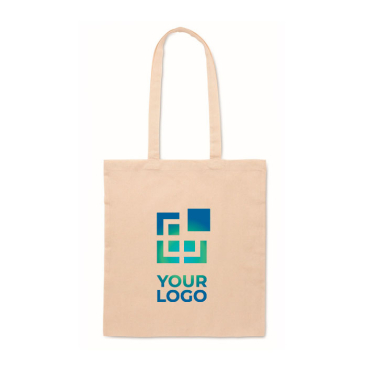 Polycotton tote bag with long handles