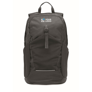 Water-resistant backpack with reflective band, 15"