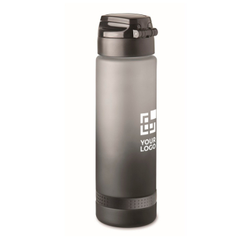 Leak-proof RPET bottle with water intake schedule, 1L