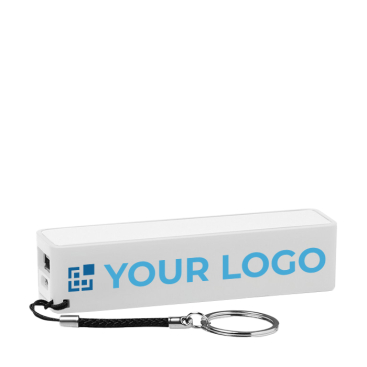 External power bank on a key fob, printable logo, 2,200 mAh