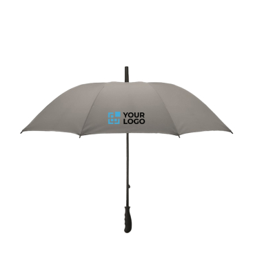 Elegant windproof umbrella, 190T pongee, rubber handle, Ø116