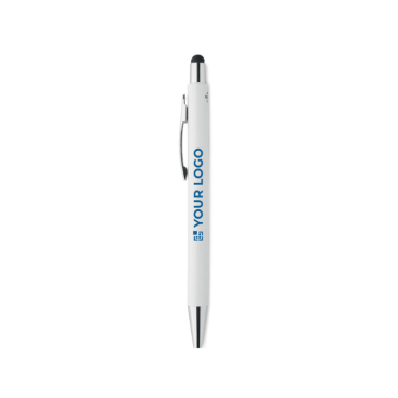 Antibacterial pens in white with blue ink