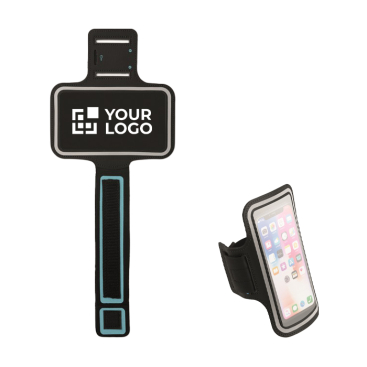 Wristband with mobile phone carry case, for jogging