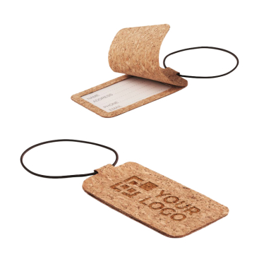 Cork luggage tag for tour operators