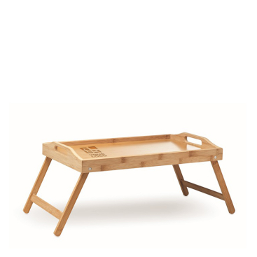 Folding bamboo tray