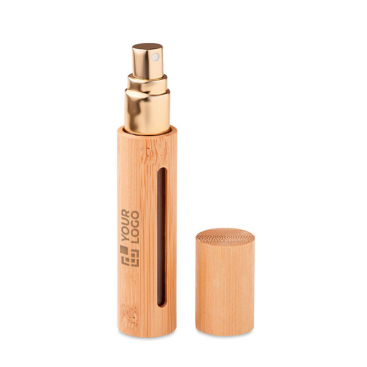 Branded bamboo fragrance spray bottle