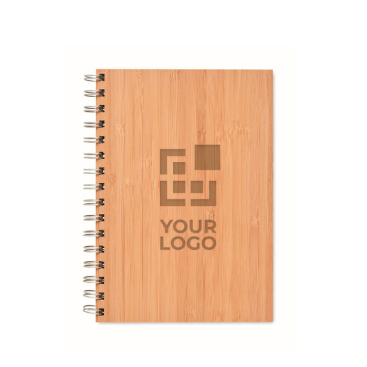 Notebook with bamboo cover and cream pages